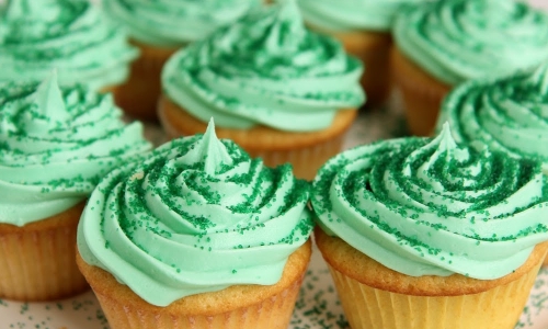 Shamrock Milkshake cupcakes