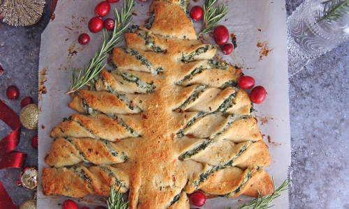 Spinach Dip Christmas Tree